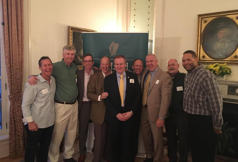 Strickland, fourth from left, at the Irish embassy in Washington D.C. in June 2018